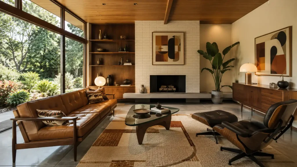 desain interior rumah terpopuler di dunia gaya mid century modern